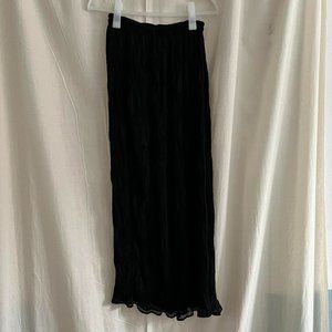 Issey Miyake chiffon twist maxi skirt in black